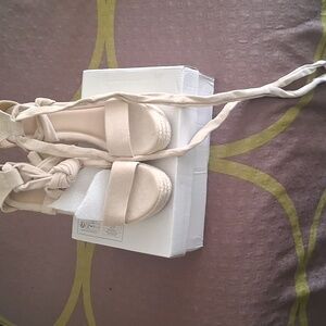 Cream Sandals